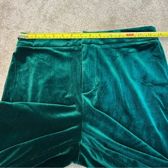 Fashion Nova Vienna hunter green velvet single breasted blazer pant suit set M - Picture 11 of 13